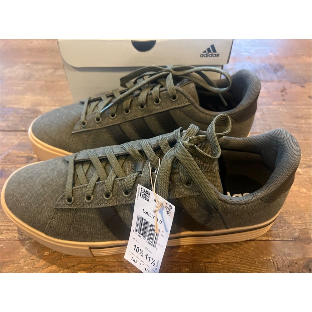 Adidas Daily 4.0 Skateboard Shoes Olive Green Men’s Size 10.5 New In Box